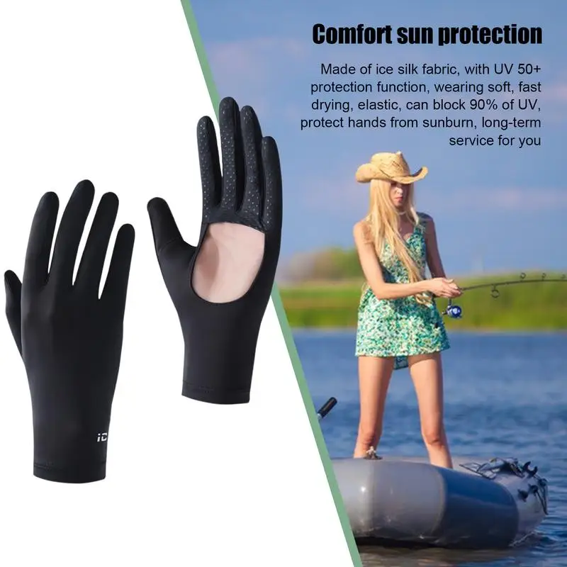 Солнцезащитные перчатки для женщин летние велосипедные сенсорного экрана с UPF 50