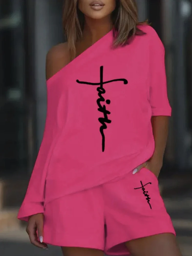 Женские длинные шорты со скошенным верхом и принтом женская одежда для отдыха