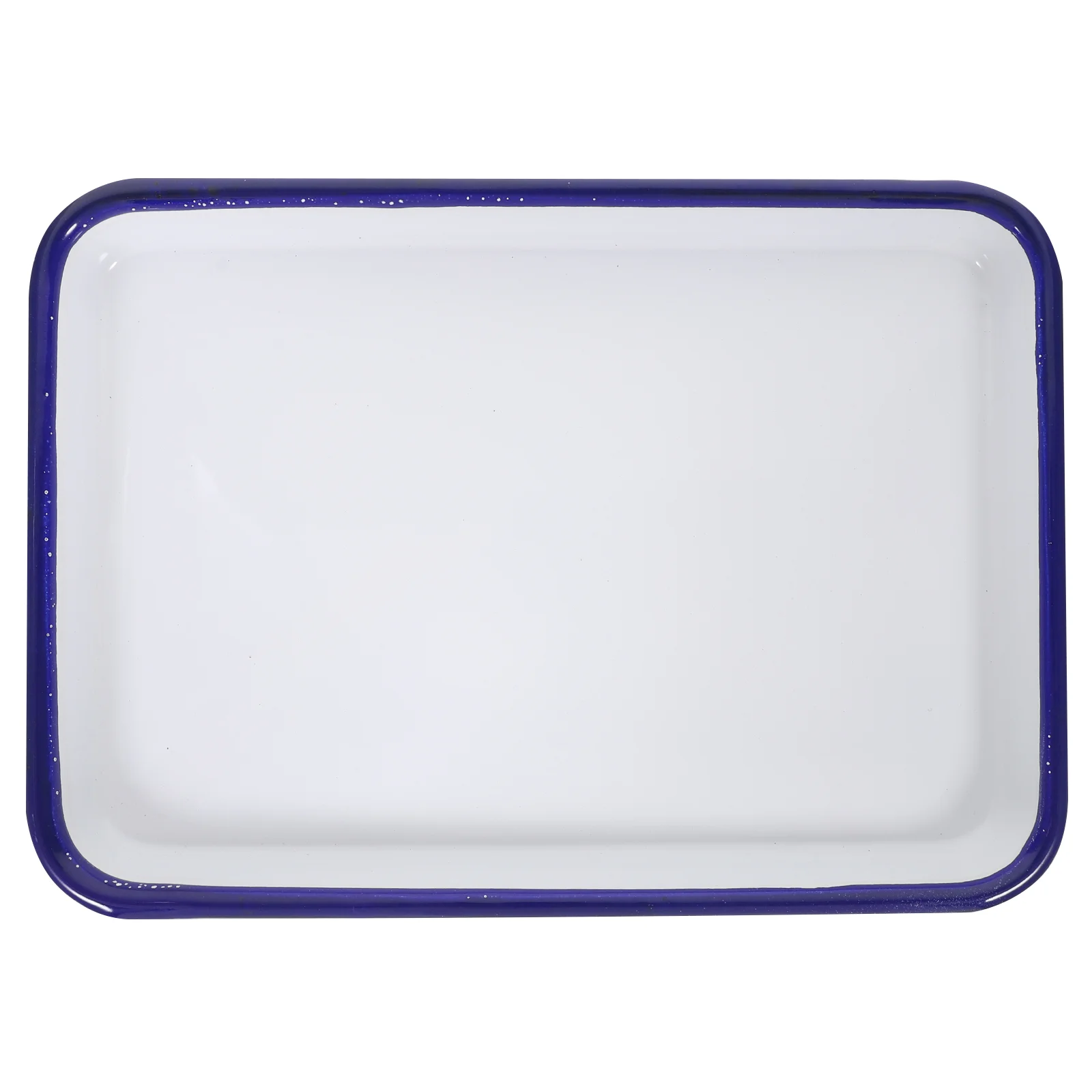 

Plate Enamel Tray Pan Bowl Plates Salad Serving Baking Platter Kitchen Dish Dinner Fruit Retro Porcelain Pasta Vegetables Trays