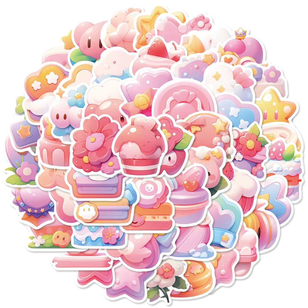 

10/56PCS 3D Icon Cute Cartoon Personality Creative Graffiti Sticker Handcase Computer Car Skateboard Waterproof Wholesale