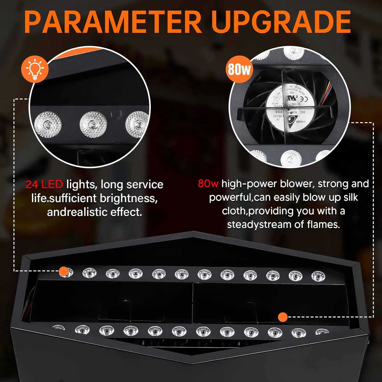 Topflashstar 6 футов поддельный огненный свет пламени костра с 36 светодиодными лампами