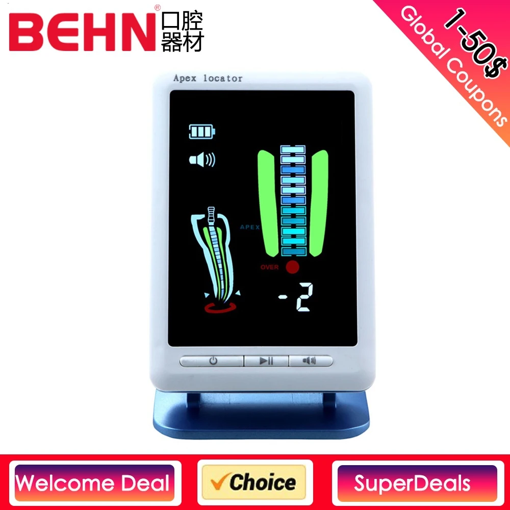 

Endodontic Dental Apex Locator Apical Locator Endo Dentistry Equipment LCD Screen Dentist Root Canal Length Measuring Instrument