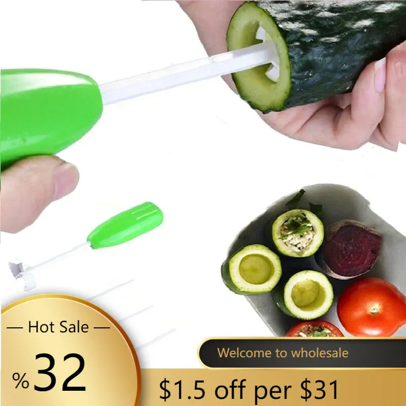 

4pcs/set Kitchen Gadget Accessory Vege Drill Digging Corer Cooking Tool Vegetable Spiral Cutter Spiralizer Creative Kitchen Item