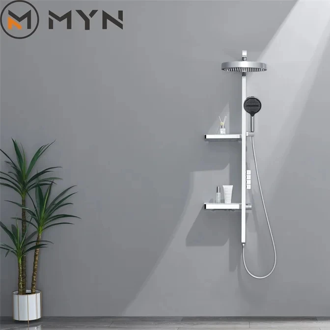 Хромированный телефон Meiyani горячий и холодный массаж спины пианино клавиша