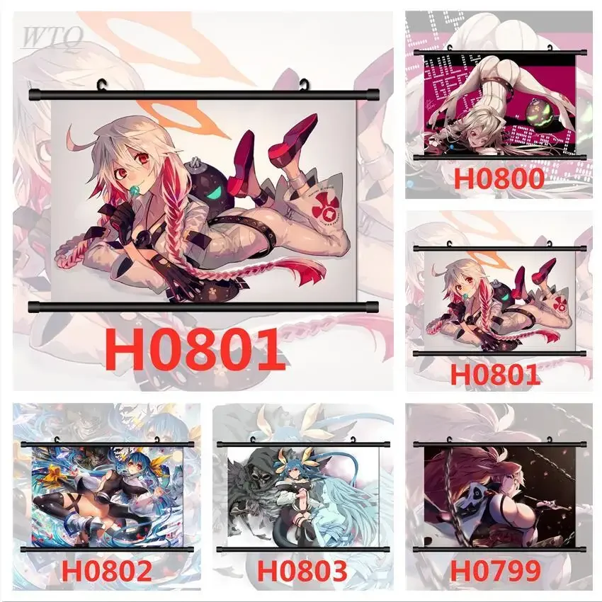 Guilty Gear Dizzy Baiken Jack-O Настенный постер HD Печать Аниме Плакаты Холст Картина декор