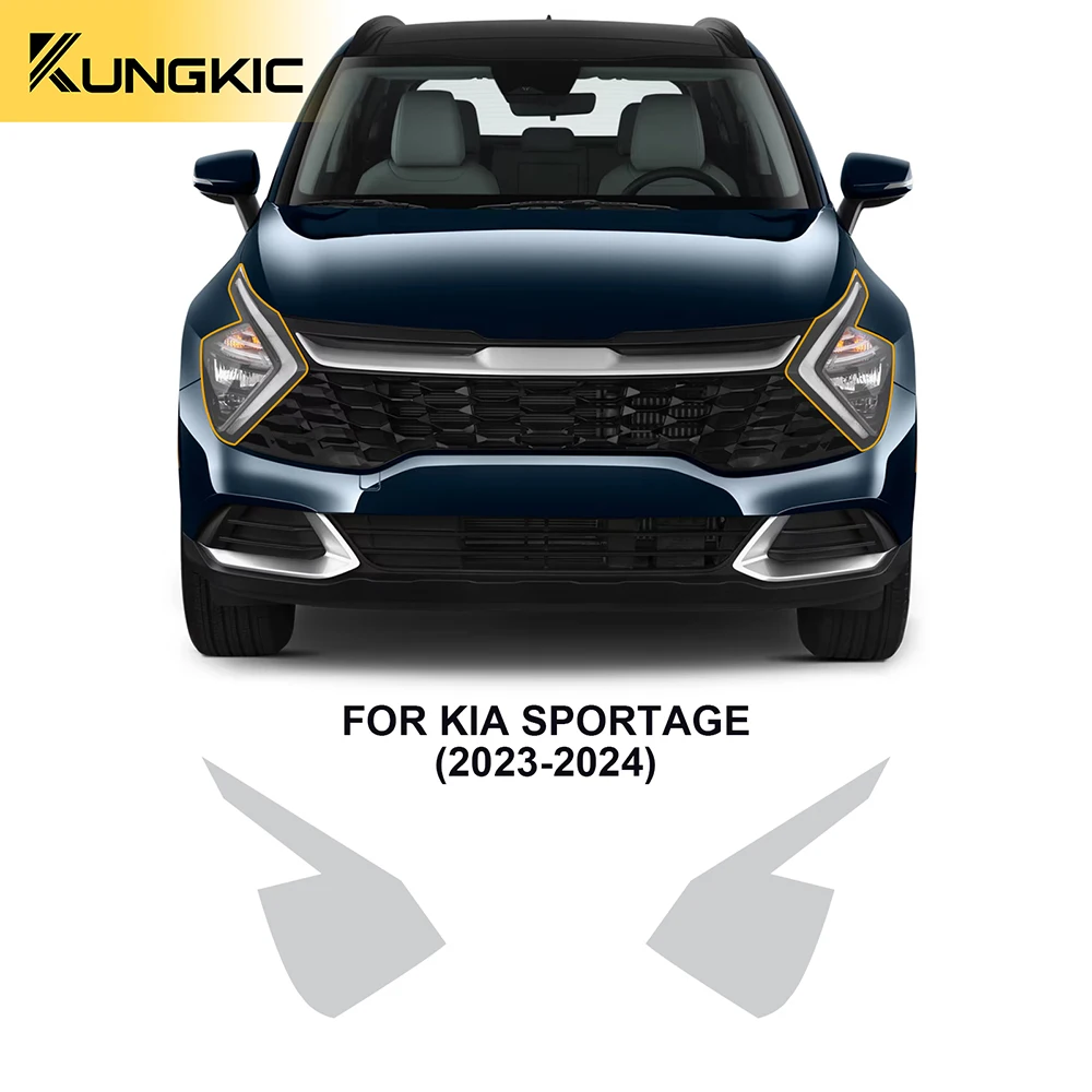 Прозрачная пленка для передней фары заднего вида KIA Sportage 2023 2024