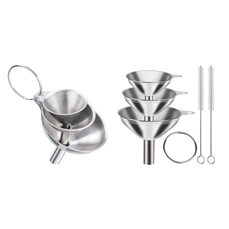 

Sizes Large To Small Funnels for Transferring Essential Oils Liquid Fluid Gift