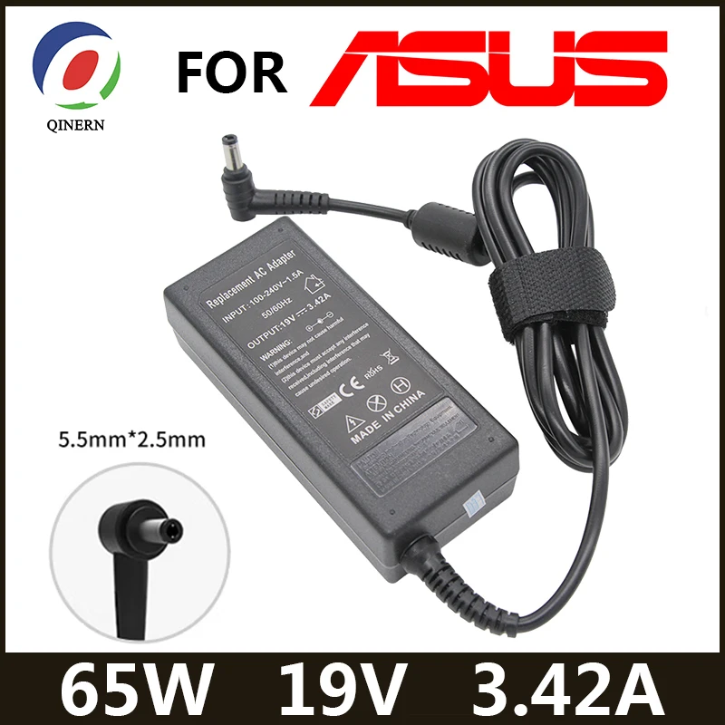 19V 3.42A 65W 5.5*2.5mm AC Laptop Charger Adapter For ASUS X550C A450C Y481C V85 A52F X450 X450L X550V X501LA X551C X555  Power
