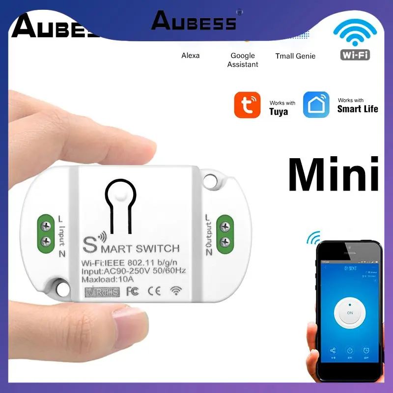 

Timer Wireless Switches Smart Home Smart Switch Wifi 10a Breaker Module Mini Work With Alexa Google Home Tuya Smart Life
