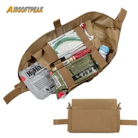 tactical first aid kit bag military molle medical pouch foldable edc dump drop pouch outdoor survival bag for hunting camping