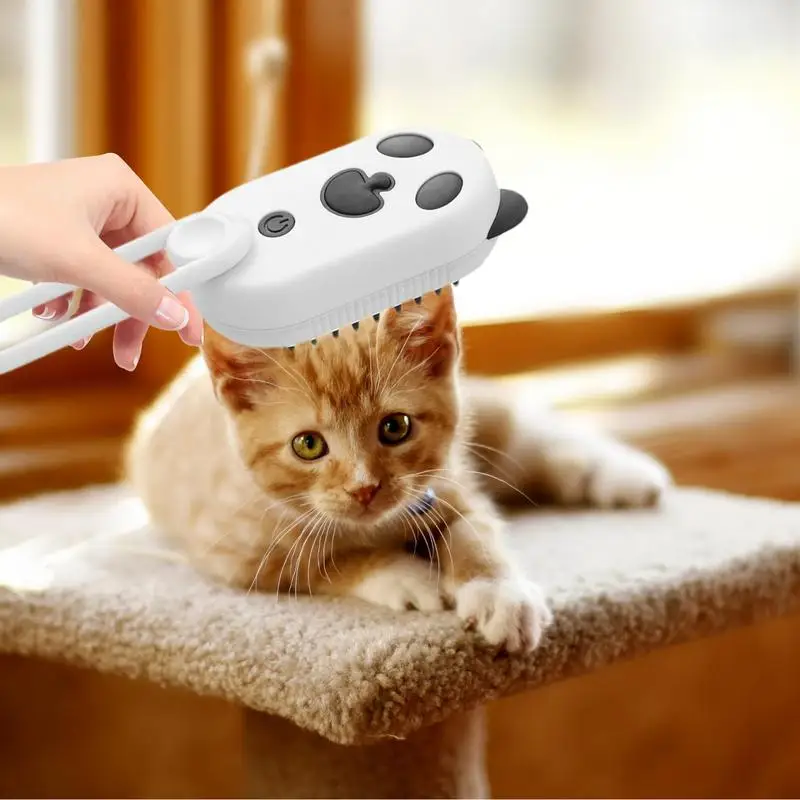 Массажная щетка для груминга 4 в 1 расческа вычесывания шерсти у кошек с