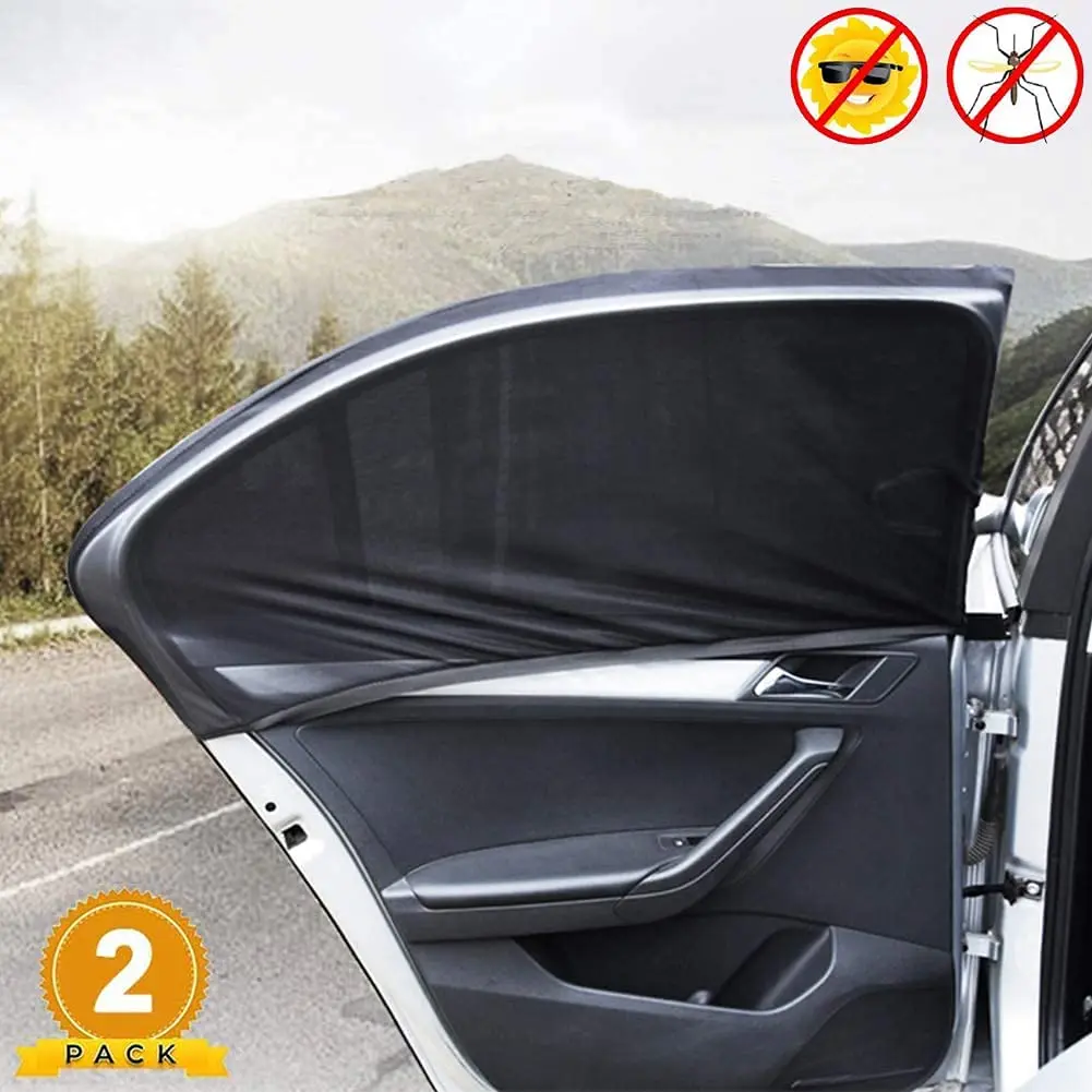 

2pcs Car Sun Shade Auto UV Protect Curtain Side Window Sunshade Mesh Sun Visor Protection Window Films Car Styling Accessories