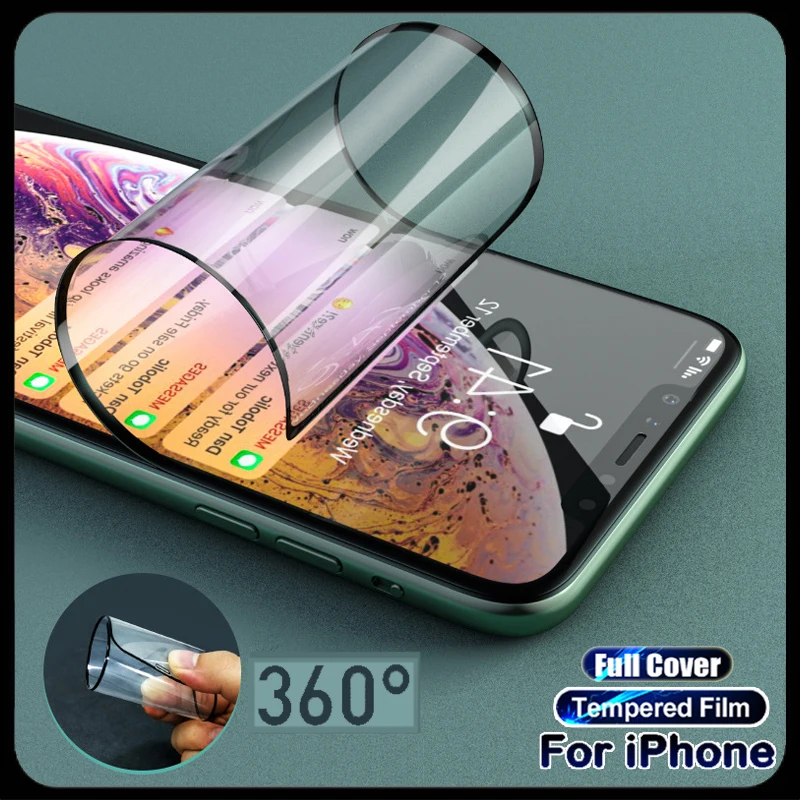 

Защитная керамическая пленка, закаленная пленка для iPhone 15 14 13 12 11 Pro Max, защитная пленка для экрана 7 8 6 S Plus XS XR, не стеклянная пленка