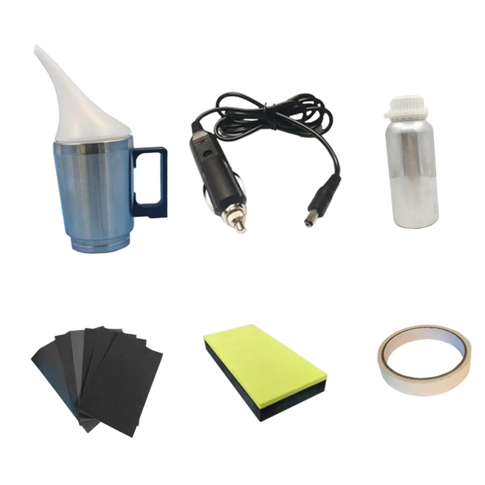 

Vehicle Headlights Restoration Kit Renovation Tape Headlight Lens Repair Tool for Trailers Yellowing Fading Minor Scratches