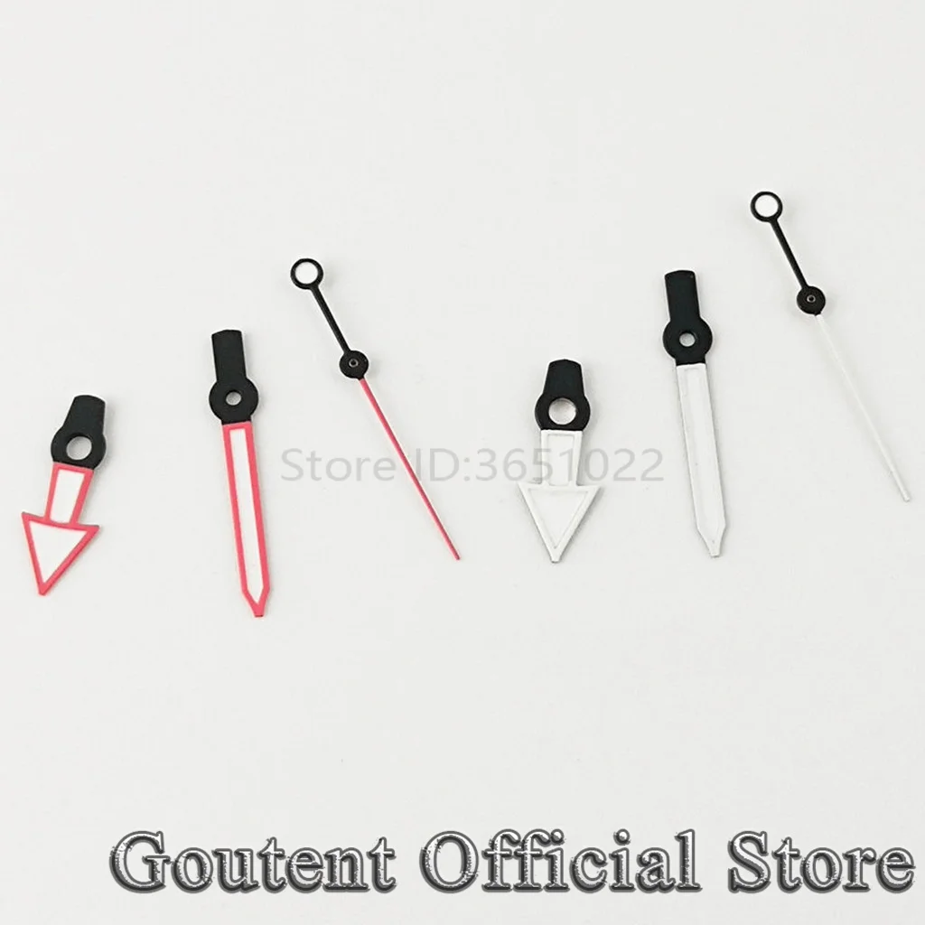 

Наручные часы Goutent, красные, белые, зеленые, светящиеся, подходит для NH35 NH36, аксессуары для часов с автоматическим механизмом