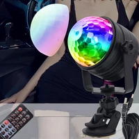 led vehicle mounted portable 7colors stage light rgb lamp dj disco ball lights for home party stroboscopes for auto projector