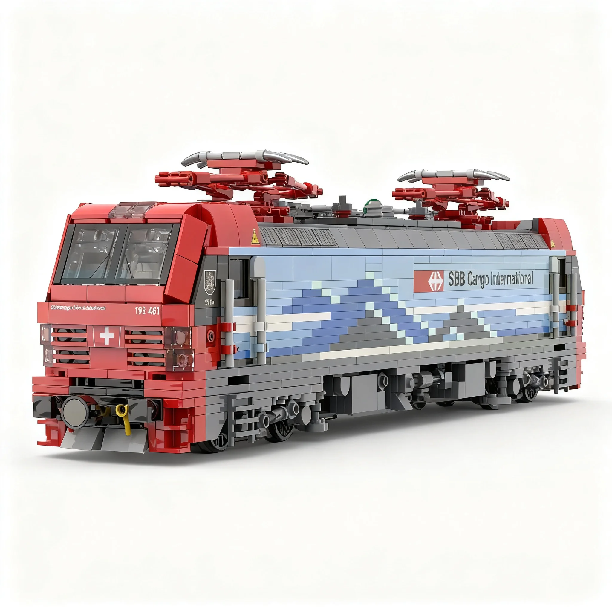 Фото 1546 деталей MOC Электровоз BR193 Vectron SBB, модель-конструктор, развивающие игрушки, рождественский подарок, обучающие кирпичики для детей №4