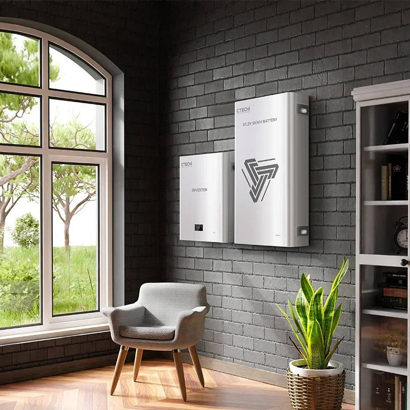 CTECHi 5 кВтч 10 15 LiFePo4 48 В 51 2 100 Ач 200 280 напольная настенная батарея домашняя система