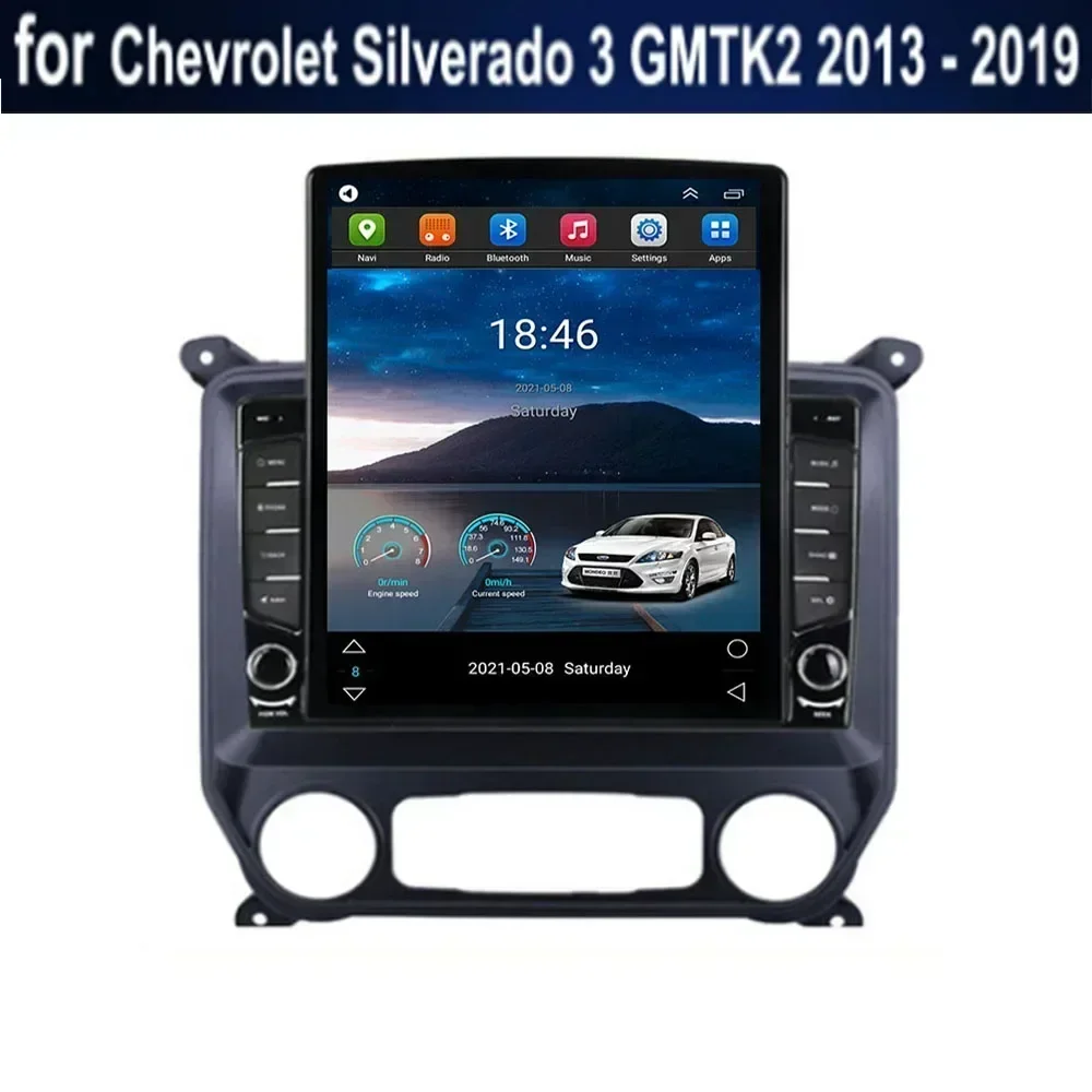 Android 13 для Chevrolet Silverado 3 GMTK2 2013-2035 Тип Tesla Автомобильный радиоприемник