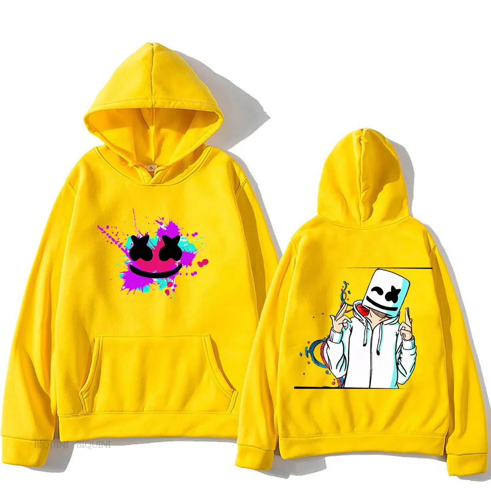 

Толстовка с мультяшным принтом Marsmello, свитшот с мангой/комиксом, одежда в стиле хип-хоп и панк для мальчиков и девочек, уличная одежда станда...