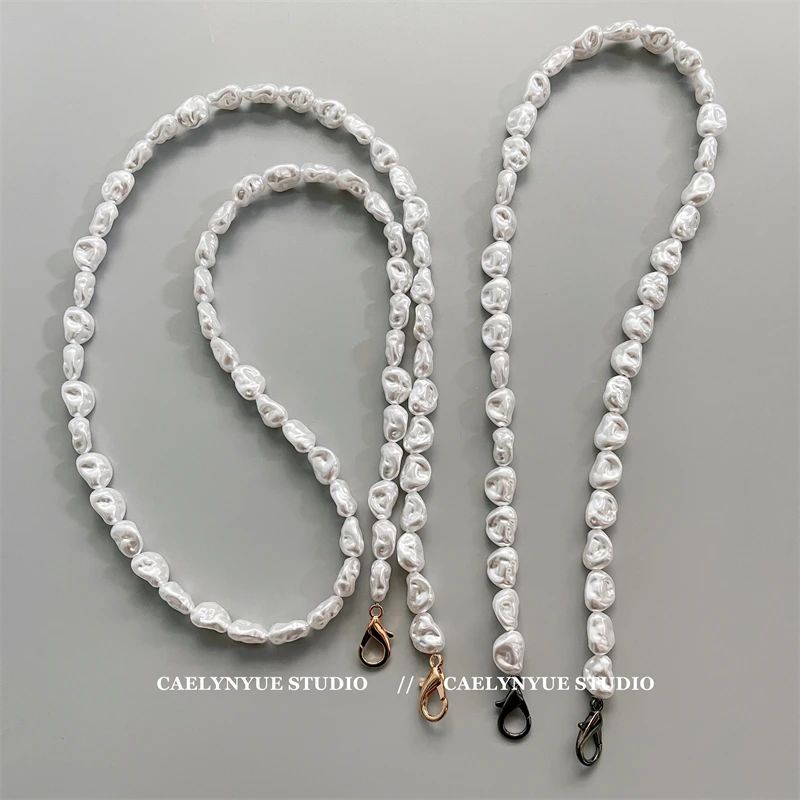 Цепочка для сумки 40-130 см нерегулярные жемчужные цепочки сумок уникальные