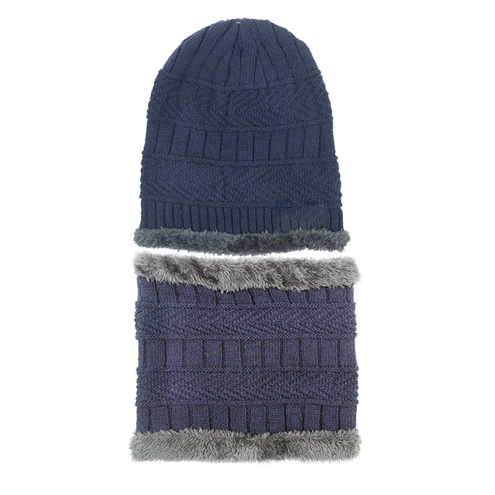 Мужская и женская двухслойная теплая вязаная Толстая бархатная флисовая