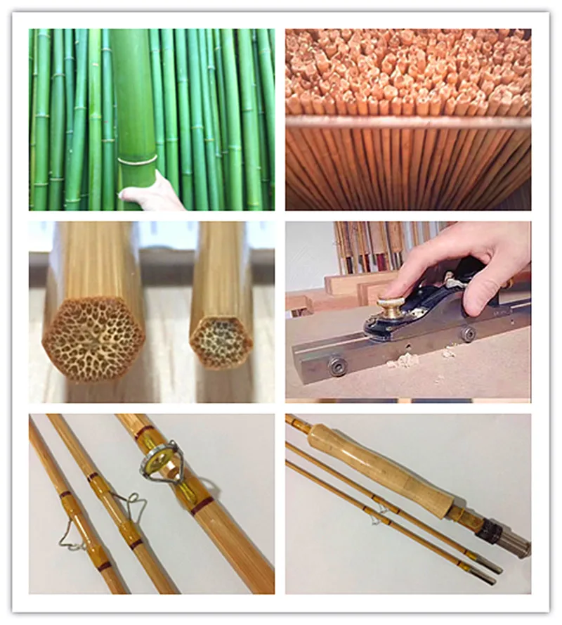 ZHUSRODS Bamboo Baitcasting Rod Blank  6'6