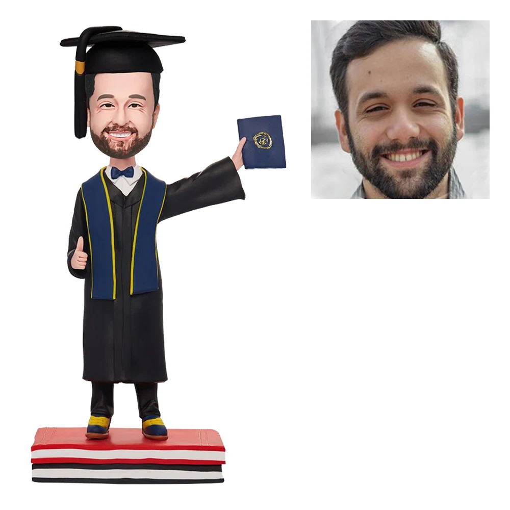 

Custom Bobblehead Graduation, Personalized Graduate Bobble Head, Custom Graduation Gifts Based On Your Photos for friends figuri