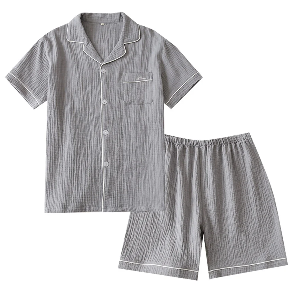 

Night Wear Man Plus Size Summer Shorts Male Sleepwear Pajamas Loungewear Mens Nightshirts