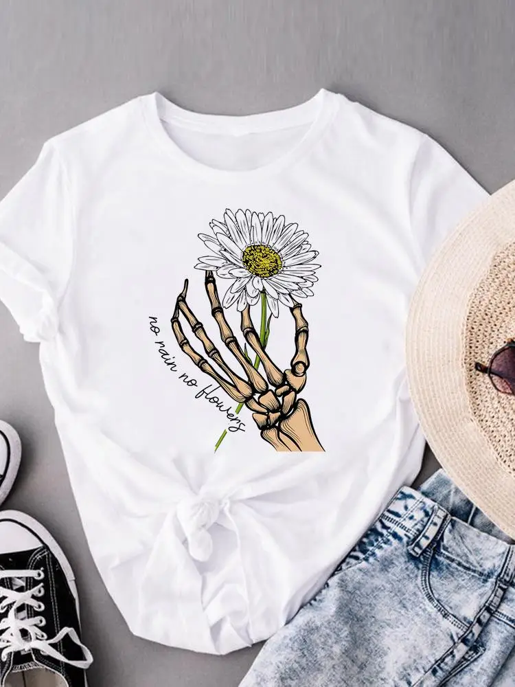 

Женская футболка с принтом, коротким рукавом и графическим принтом