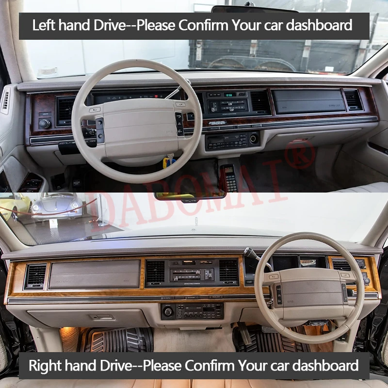 Фото Для Lincoln Town Car 1990-1997 FN36 116: Защитный коврик на приборную панель, предотвращающий бликование, аксессуар для интерьера автомобиля №2