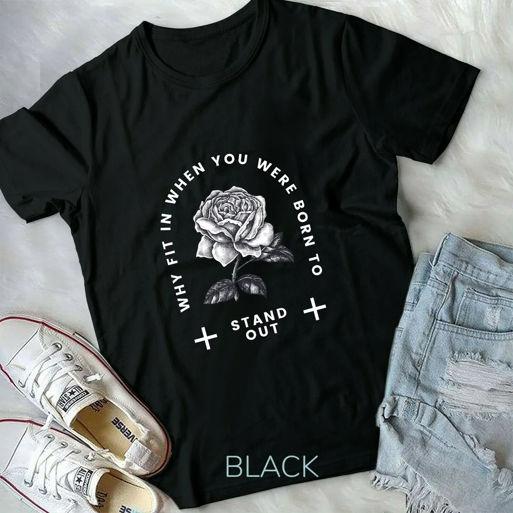 Почему подходит когда вы родились чтобы выделиться на рубашке Готическая