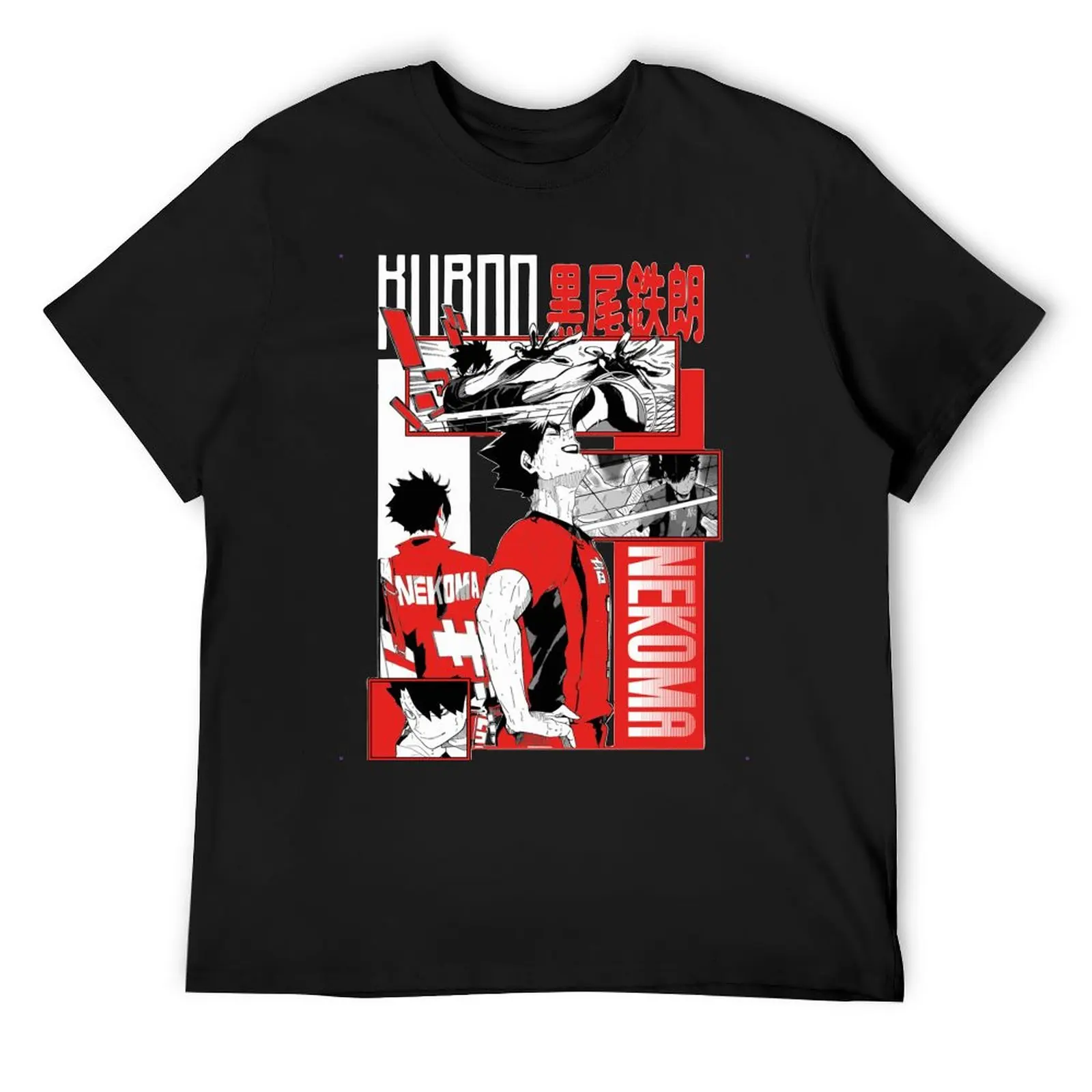 

Футболка Haikyuu Tetsuro Kuroo для мужчин и женщин, хлопковые Юмористические футболки с круглым вырезом, футболки с коротким рукавом, одежда для пода...