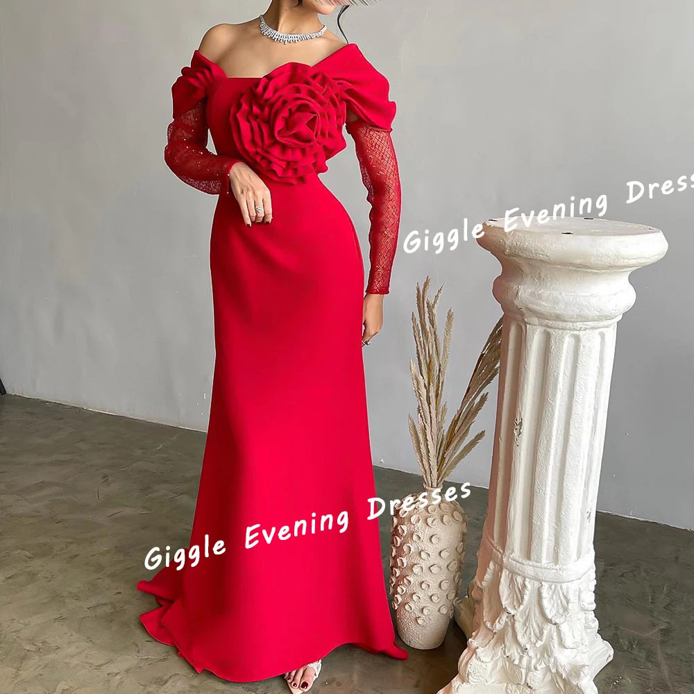 Женское платье с открытыми плечами Giggle элегантное для выпускного вечера из крепа