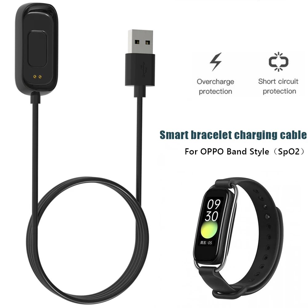 

Smart Bracelet USB Charging Cable for OPPO Band Style (SpO2) Sport Watch Magnetic Charger Power Supply Adapter Accessory