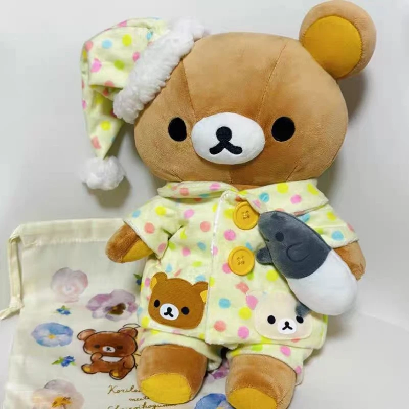 Rilakkuma пижамы плюшевые куклы мультяшные украшения для спальни периферийные