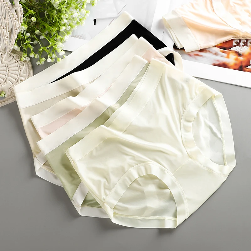 5 шт./комплект, женские дышащие трусы с заниженной талией | AliExpress