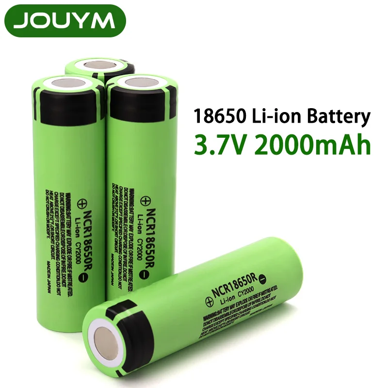 JOUYM новые оригинальные литиевые аккумуляторные батареи 2000 мАч 18650 в для фонариков JOUYM новые оригинальные литиевые аккумуляторные батареи 2000 мАч 18650 в для фонариков