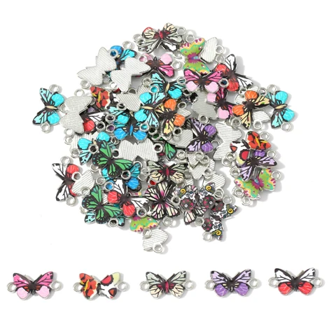 Двойные петли эмаль бабочки подвески YuenZ