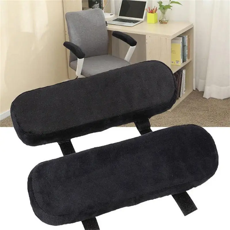 

1 Pair Solid Color Chair Armrest Cover Elastic Slipcover Dustproof Chair Elbow Arm Washable Office Computer Chair Arm Cover