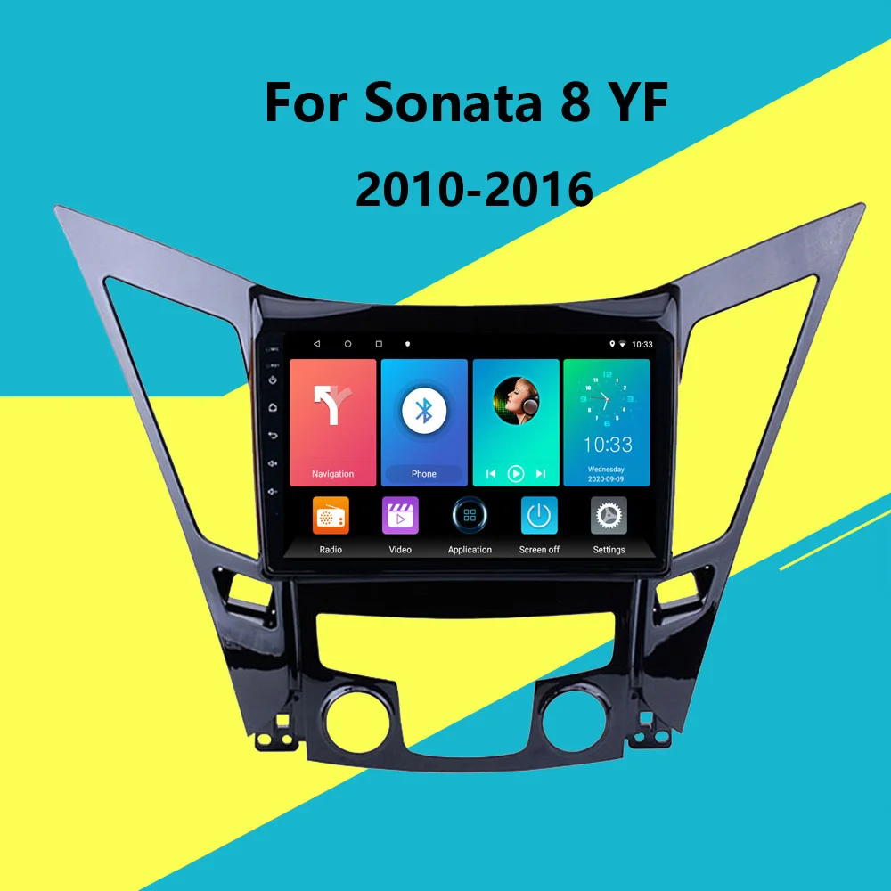 

9 дюймов экран Android 8,1 Автомобильный gps навигатор радио для Sonata 8 YF 2010 2012 2013 2014 2015 2016 Автомобильный мультимедийный видео плеер