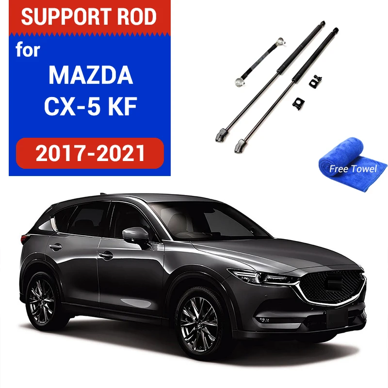 Car Refit Strut Bars Bonnet Hood Lift Support Bracket Hydraulic Rod Spring For Mazda CX-5 CX5 2017 2018 2019 2020 2021 2022 KF