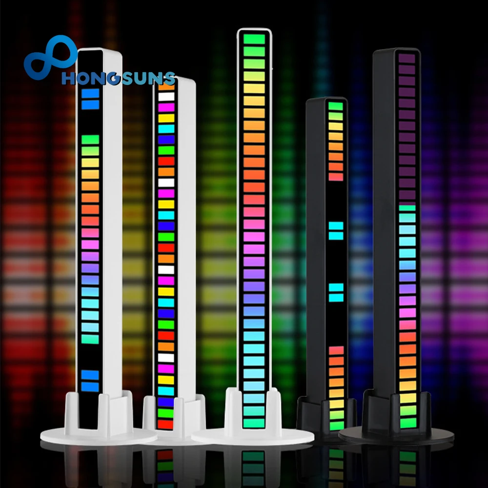 

NEW Music Rhythm Sensor Lamp For Gaming Room Computer Monitor TV CAR Decor RGB LED Light Strips Fancy Decorative Luminaires
