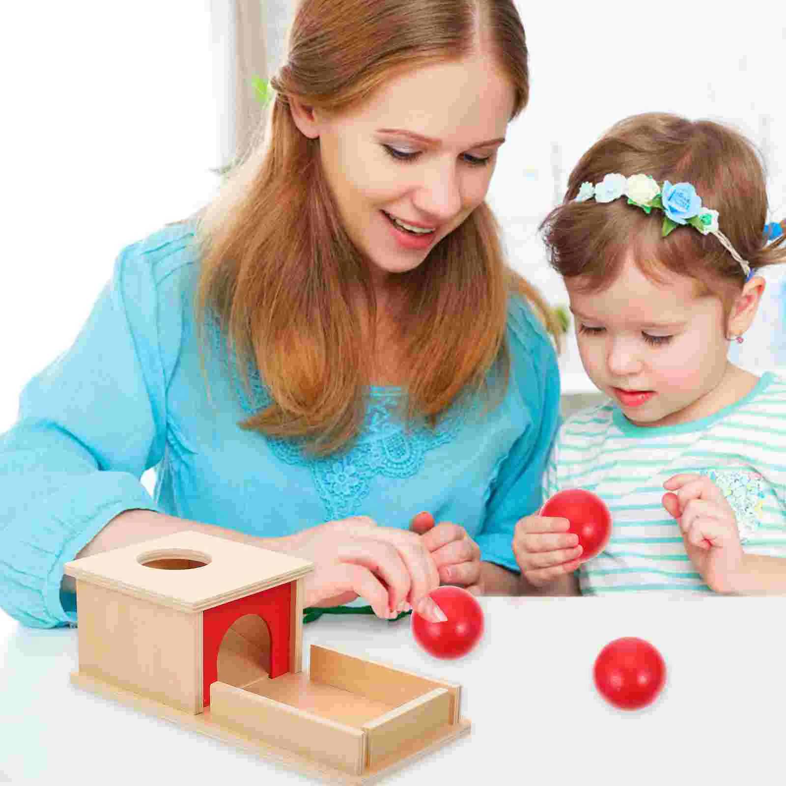 

Box Montessori Toy Toys Woodenpermanence Drop Objecttarget Baby Educational Tray Early 12 Eye Hand Old Coordination Babies