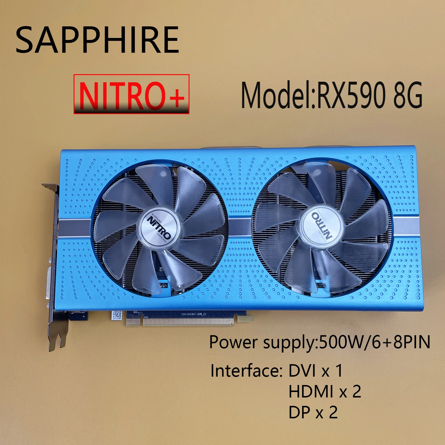 Видеокарта AMD Radeon RX 590 590, 8 ГБ, графический процессор Radeon RX590 RX590 GME, видеокарта 8 Гб Nitro AMD, экран для настольного ПК, компьютерная игровая Карта - комплектующие для пк