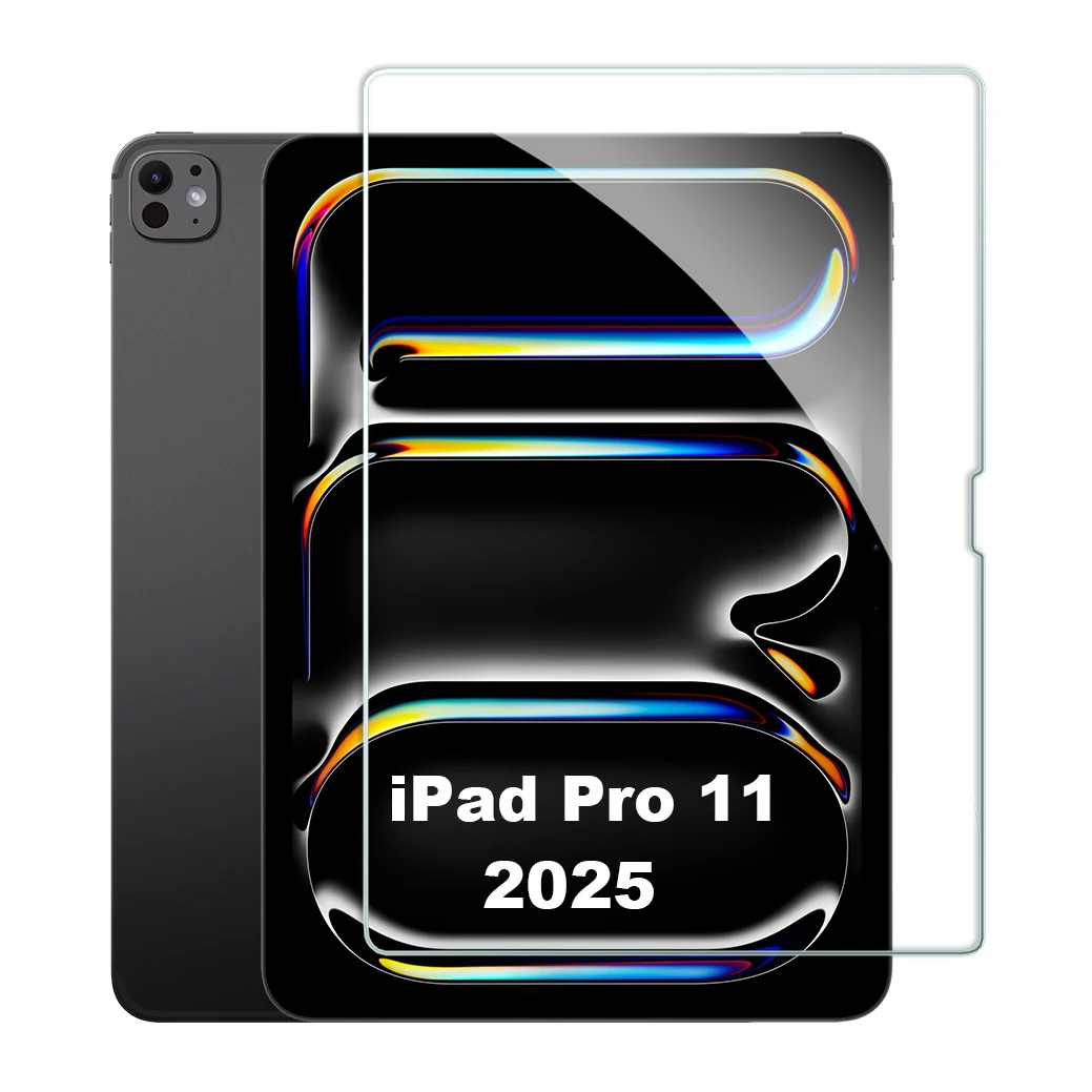 Фото Для iPad Pro 11 2025 M5 A3358 A3359 закаленное стекло Защитная пленка для экрана 11,0 дюймов Планшет против царапин HD Защитная пленка №1