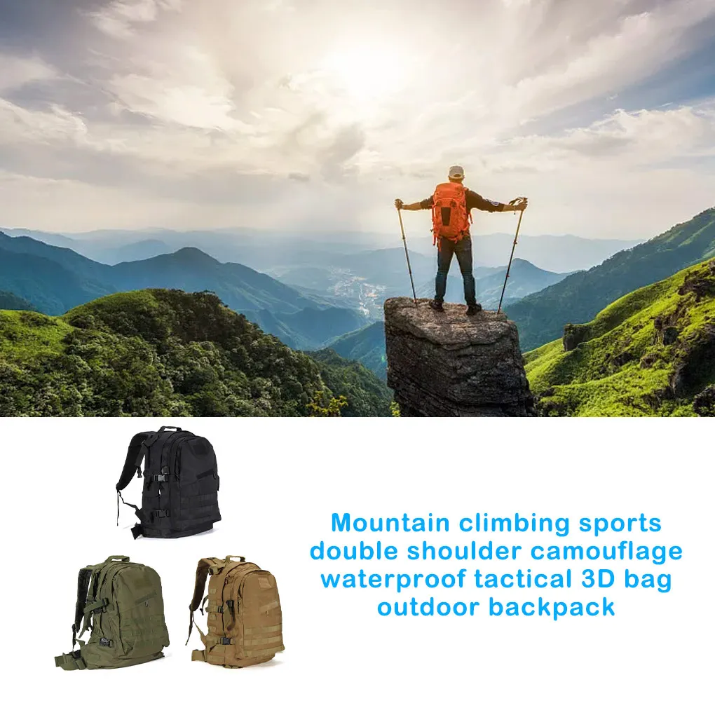 

Hunting Backpack Waterproof Rucksack Expandable Pouch Sports Mountaineering