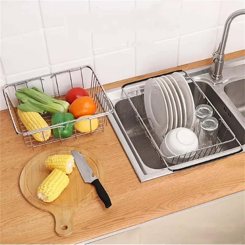 Многофункциональная кухонная сливная корзина из нержавеющей стали для раковины
