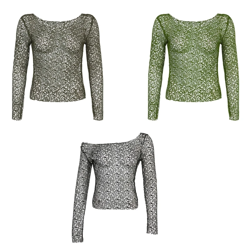 

Sexy Mesh Cropped Tank Top Women Summer Cover Up Bikini See Through Net Party Club Crop Top