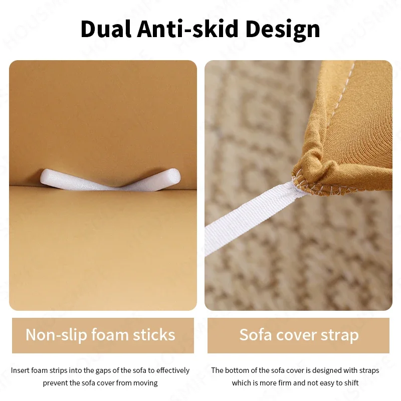 Чехол для дивана на 1/2/3/4 мест водонепроницаемый эластичный чехол углового